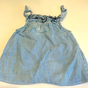 Zara Baby Summer top blue and white 18-24 mos.